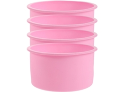 Conjunto De 4 Formas Redondas De Silicone Antiaderentes