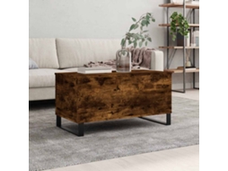 Vidaxl Mesa De Centro 90x44,5x45 Cm Derivados Madeira Carvalho Fumado
