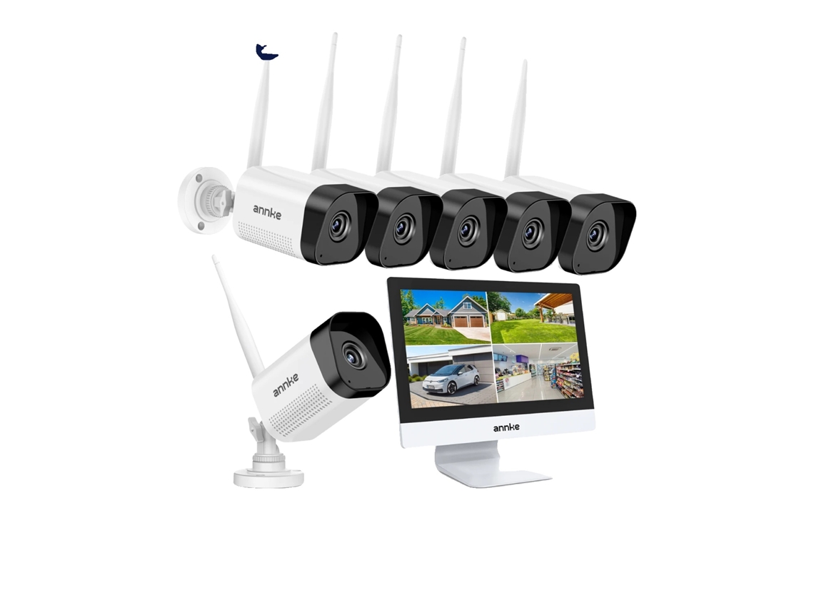 Câmera De Segurança, Resolução De 8mp, Visão Noturna De Até 30 Metros, 6pcs 8mp Câmeras
