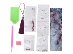 Marcador de Livro Diy Pintura de Diamantes Couro Presente