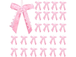 Os Elegantes Arcos Puxados Pré Amarrados, Perfeitos Para Embalagem De Presentes E Decorações De Casamento, Adornados Com Motivos Cardíacos Para Um Toq