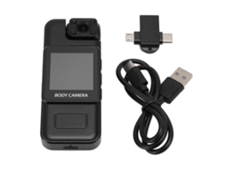 Aetheria câmera Corporal Gravadora 4k com Detecção de Movimento Lente Rotativa 180° Camcorder Vestível 1000mah