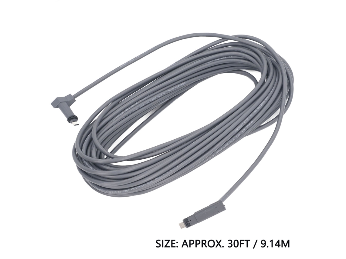Cabo Retangular Substituto Starlink V2 30ft Cinza