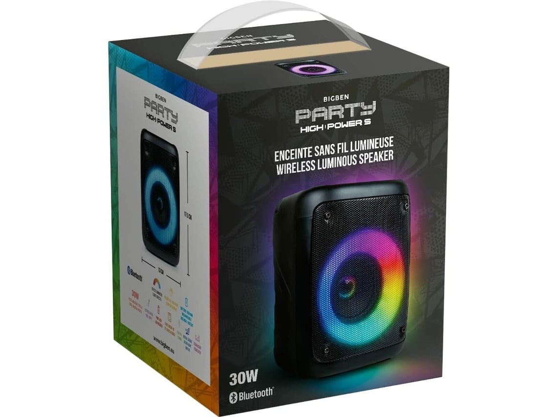 Caixa De Som Portátil Bluetooth Big Ben Interactive Party Box S
