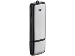 Gravador de Voz Digital com Unidade Flash Usb de 8Gb / Capacidade de Gravação de 96 Horas para Reuniões e Transferência de Arquivospreto
