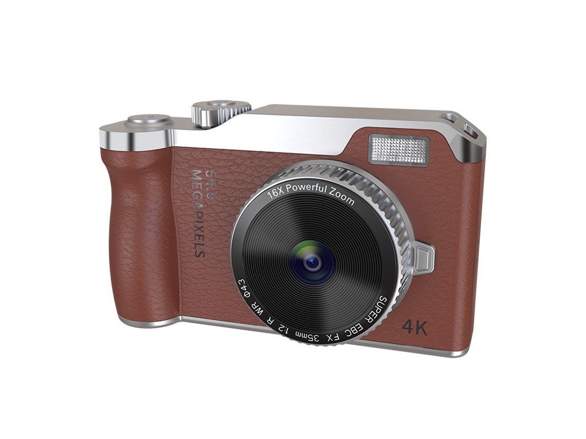 Câmara Digital Tela De 2,4 Polegadas, Zoom De 16x Com Luz De Preenchimento (cartão Marrom De 32 Gb) Cuich
