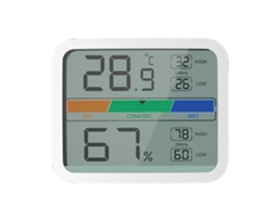 TRUYUETY Monitor Climático Com Tela Lcd Grande, Termômetro E Higrômetro Digital Garantindo Precisão Confiável Para Uso Em Escritórios Domésticos, Possui Indica