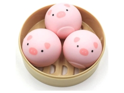 Brinquedo De Squeeze Toy Vent Ball Porco Rosa Slow Rising Bola De Estresse Média