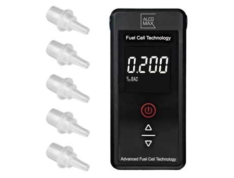 Bafômetro Eletroquímico Ax7 com Medições Platinum 5000 Sem Calibração METEO