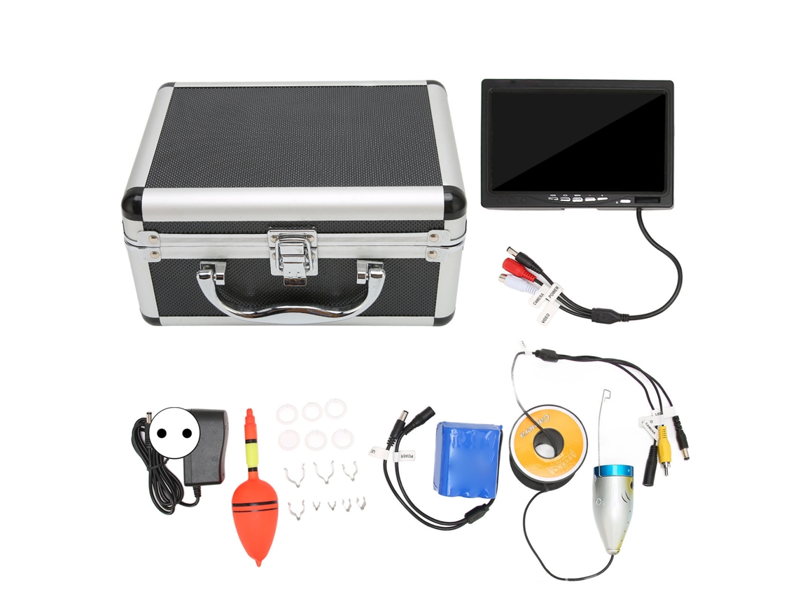 Câmera De Pesca Subaquática Hd 1000tvl Ip68 7 Polegadas