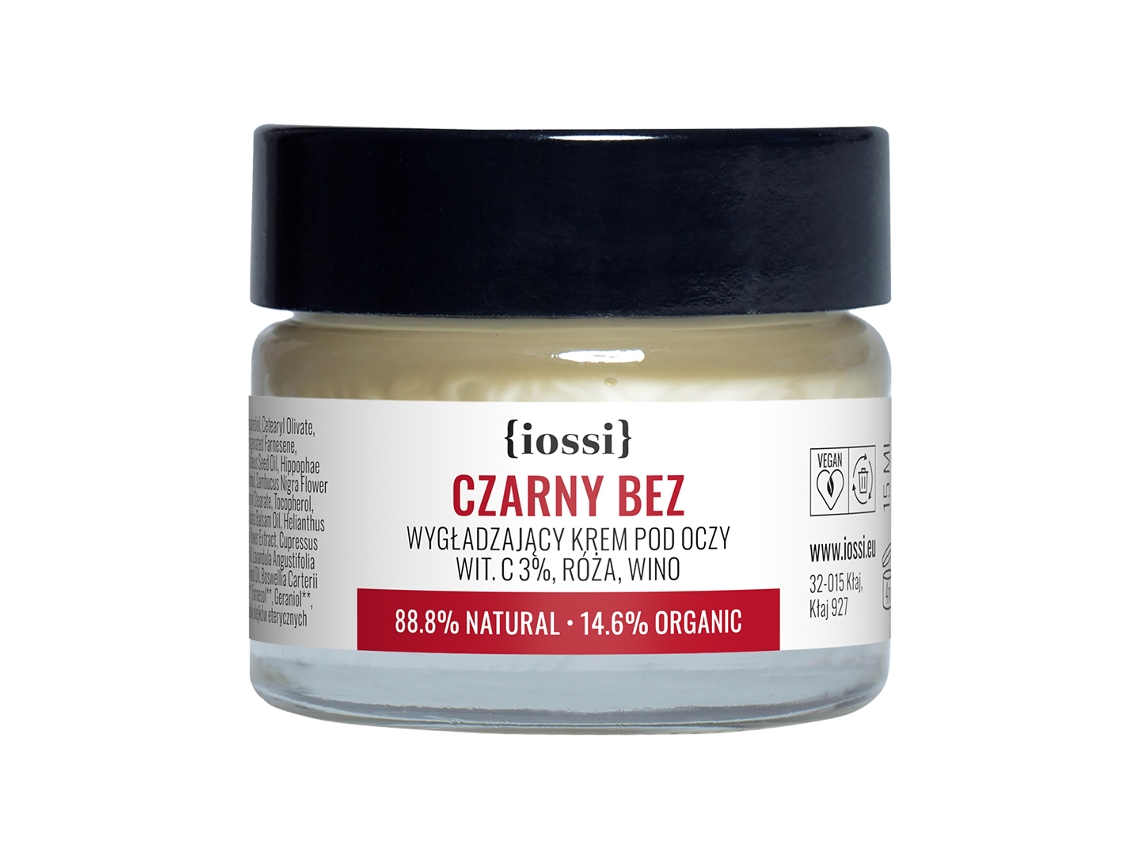 Creme para os Olhos com Vitamina C 3, Rosa e Vinho, 15 ml Iossi