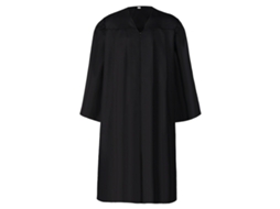 Bata de Formatura Preta Unissex – Vestuário para Escolas Coros e Juízes Ideal para Halloween NEVEANCE