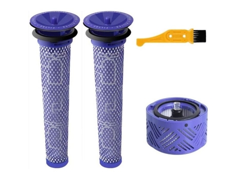 Filtro Hepa para V6 2 filtros de pré-substituição compatíveis com Dyson DC 58 59 61 62 74 V6 V7 V8 aspirador de pó escova de limpeza Hobby Tech