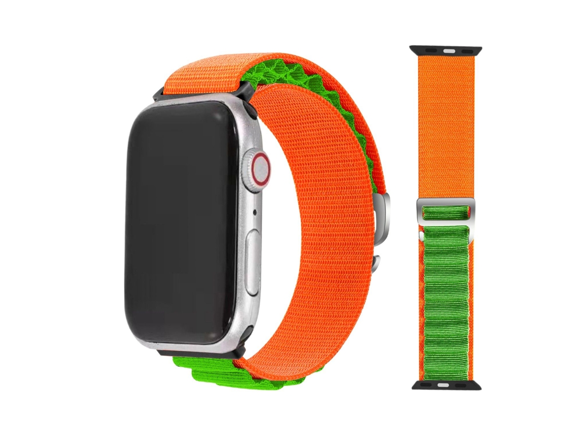 Bracelete Loop Alpine para Apple Watch Ultra 49mm Laranja e Verde
