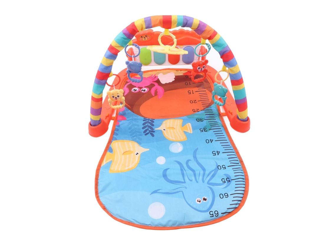 Primerox tapete de Brincadeira para Bebê com Música e Piano de Pés Ocean Pattern Tummy Time