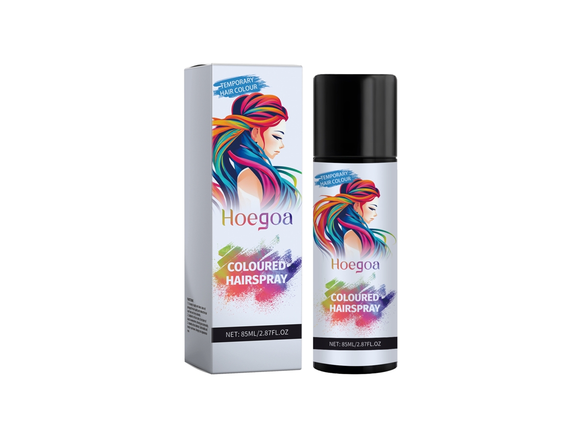 Spray Temporário de Cabelo Preto, Fácil de Aplicar e Ideal para Mudanças Temporárias LAXISCREED