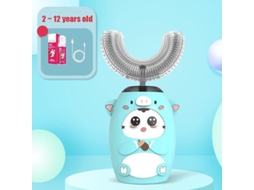Escova de Dentes Elétrica Infantil em Formato U com Rotação 360 ​​graus, Ferramenta Inteligente Limpeza Buca L para Crianças. GOKOCO