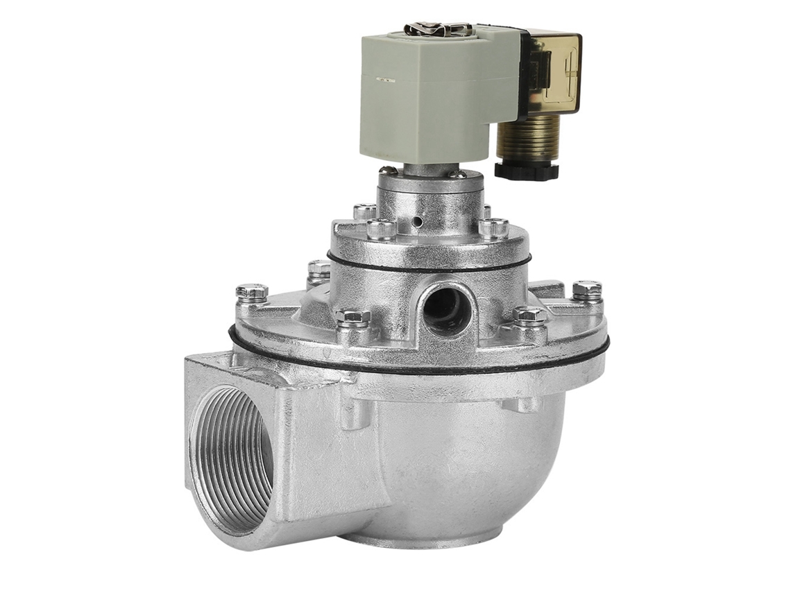Válvula Solenoide De Pulso Ângulo Direito 2 Vias G1-1/2 Dmf-z-40 Dc 24v Alumínio Durável