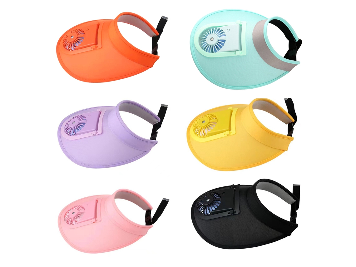 Chapéu de Verão com Ventoinha para Ciclismo