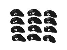 Laxiscreed Pack De 12 Capas De Cabeça De Taco De Golfe Pretas Para Proteção E Estilo