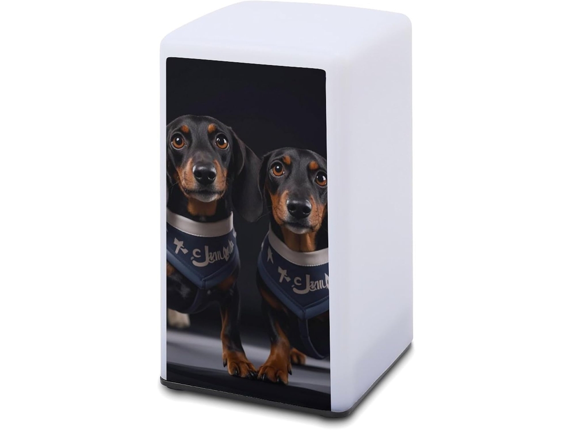 Eu Amo Meus Dachshunds Luminária Noturna Quadrada Portátil Sem Fio Minimalista, Abajur De Cabeceira, Acessórios