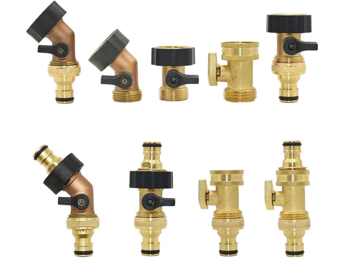 Adaptador de Conexão para Jardim, Torneira em Latão 3/4" e Válvula Engate Rápido 5/8" | S/MARCA