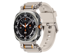 Bracelete Silicone com Conector de Metal Titanium Starlight para Samsung Galaxy Watch Ultra XIAOMOYU (47mm)