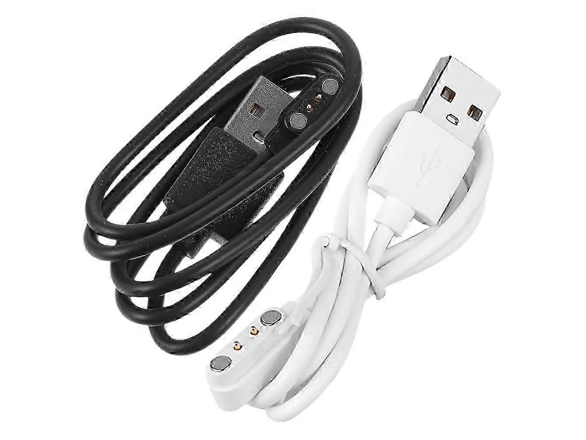 Cabo Universal Para Carregamento De Smartwatch (2 Unidades) Com 2 Pinos E Carregamento Magnético.