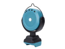 Caixa de som Bluetooth portátil sem fio para BL1850, BL1860 e BL1830, ideal para casa, canteiros de obras e camping.