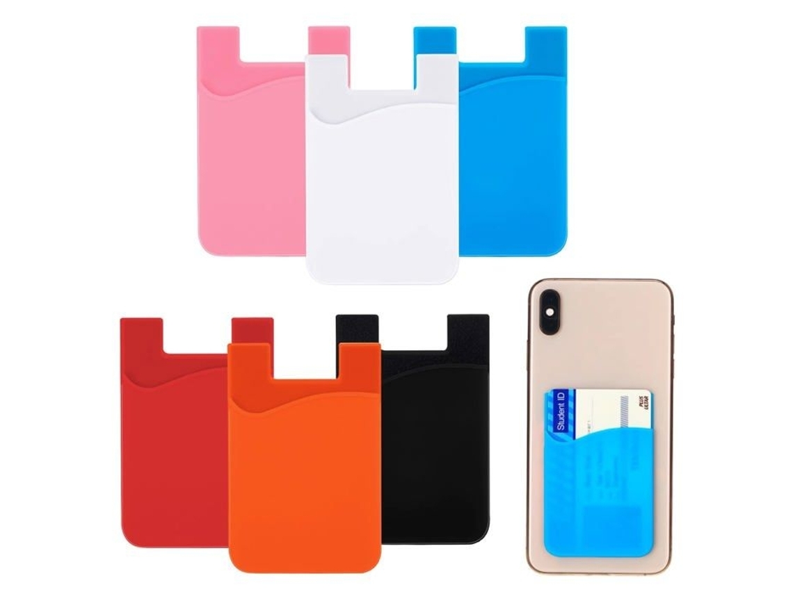 Conjunto De 6 Porta-cartões Adesivos De Silicone Para Celular, Compatíveis Com A Maioria Dos Telefones Celulares.