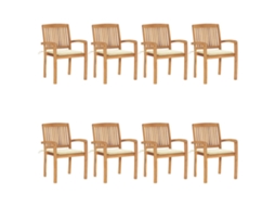 Garden Chair, Garden Chairs Vidaxl Creme Madeira (n/a)