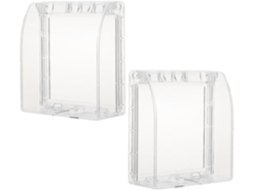 2 Unidades De Capa De Campainha De Plástico Transparente Para Uso Externo, Proteção Contra Chuva E