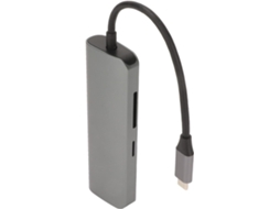 Hub Usb-c Premium 8 Em 1, Expansor De Portas Usb Com Suporte A 4k,