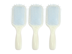 3pcs Escova De Cabelo Paddle Silicone Massager Desembaraçadora Portátil Para Mulheres