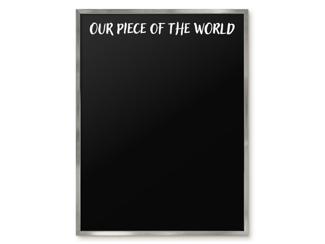 Magnetic Glass Board Our Piece Of The World For The Hall Espelharte (60x80 Cm)
