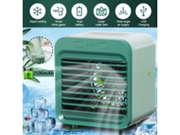 Mini Climatizador Usb Portátil 3 Velocidades Verde AQUAFORGE