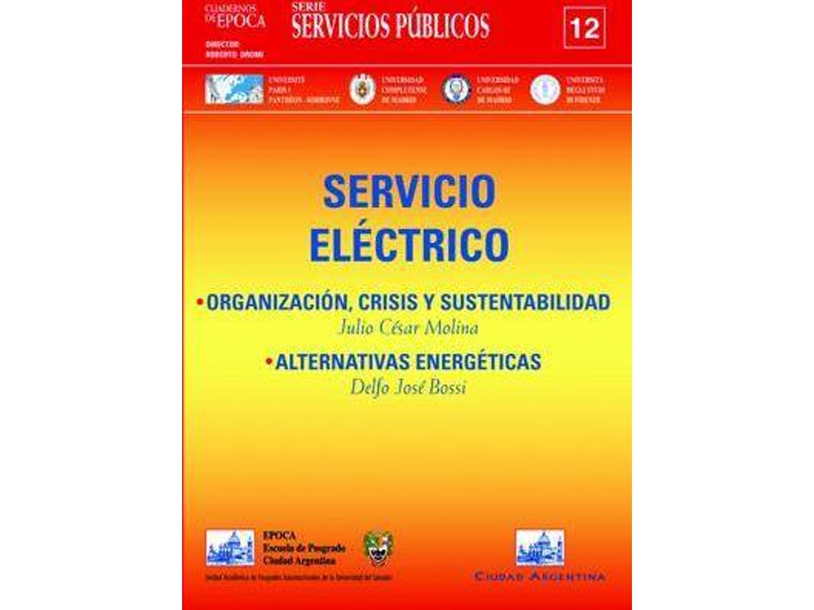 Livro Servicio Eléctrico Organización, Crisis Y Sustentabilidad Alternativas Energéticas de Delfo José Bossi| Julio Cesar Molina (Espanhol)