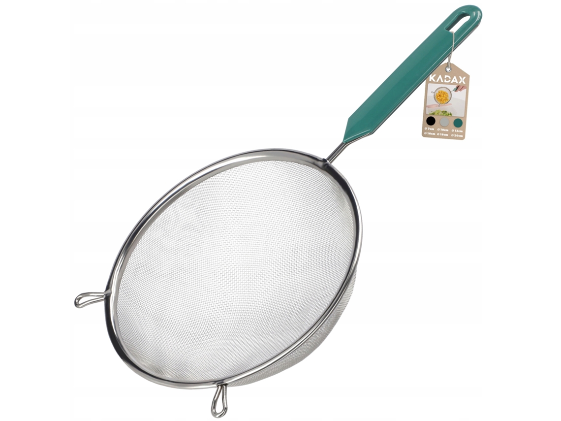 Peneira De Cozinha Kadax Com Cabo Em Aço Para Peneirar Farinha Com 7 Cm De Espessura