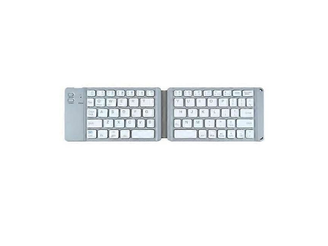 Teclado Dobrável com Touchpad Triplo, Micro, Sem Fio, Bluetooth, Compatível com Ios, Android, Windows, Ipad e Tab TAISHENGDA
