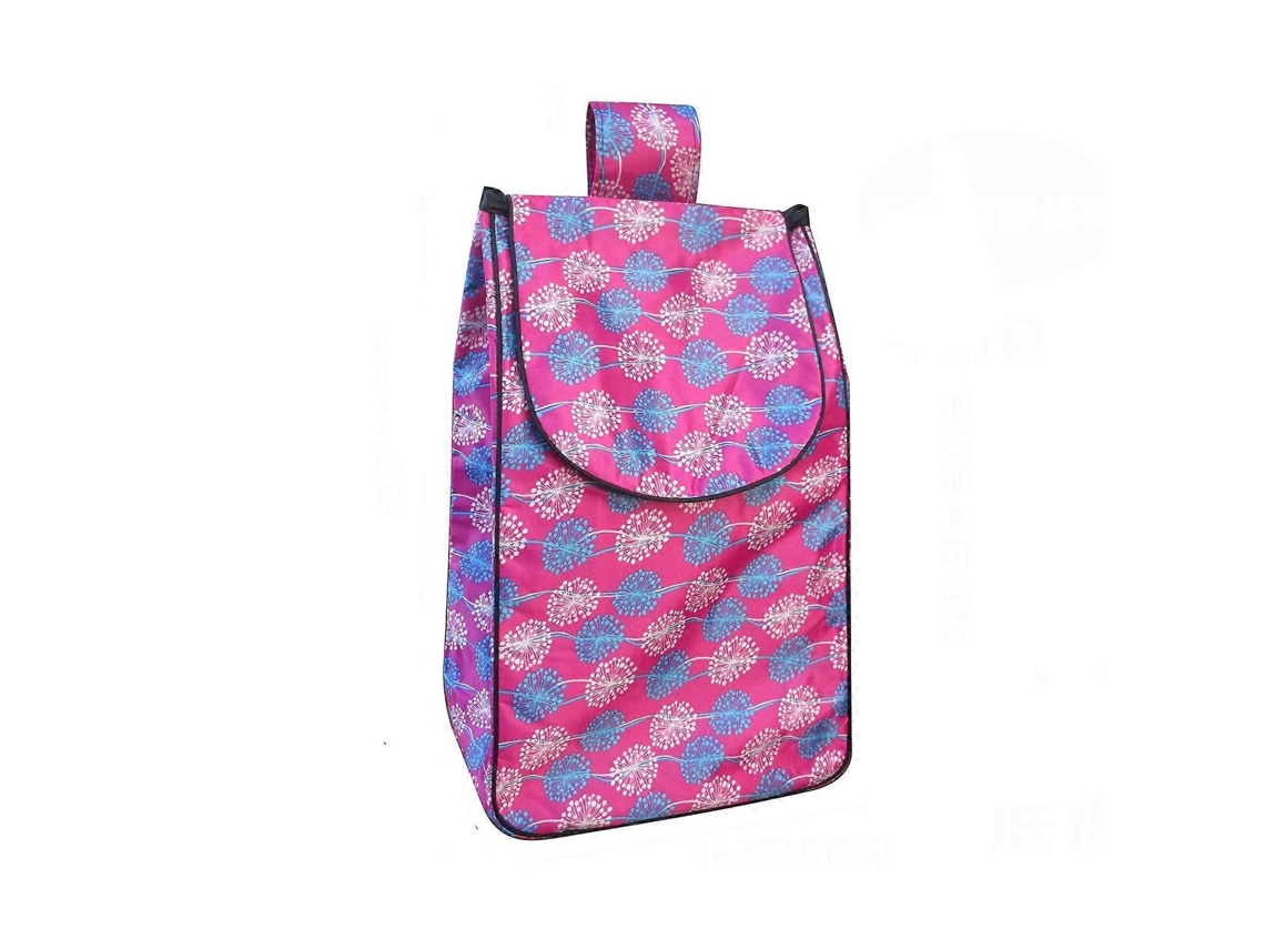 Bolsa de Substituição para Carrinho de Compras, 40l, Dobrável, em Tecido, com Bolsos Laterais. GOKOCO