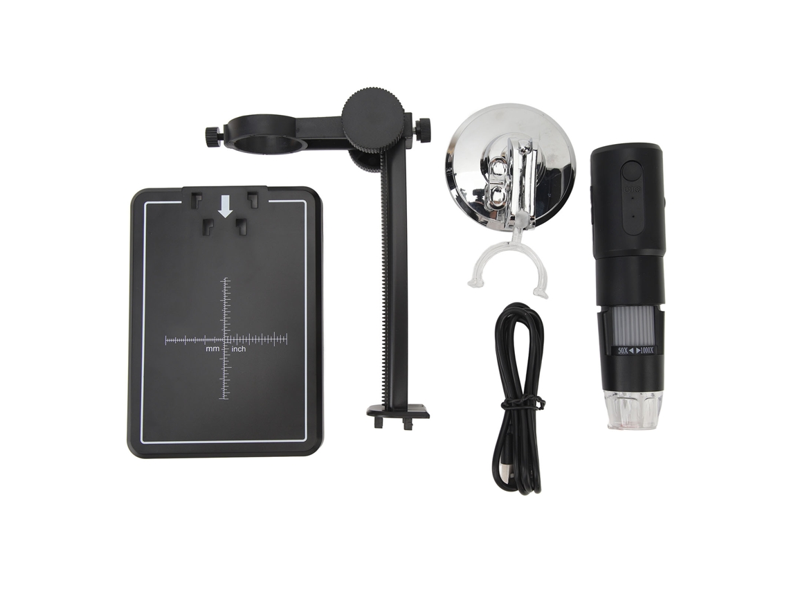 Wireless Digital Microscope Camera Wifi 50x To 1000x Magnification Usb Adjustable Stand Led Light App Portable Microscope LAXISCREED