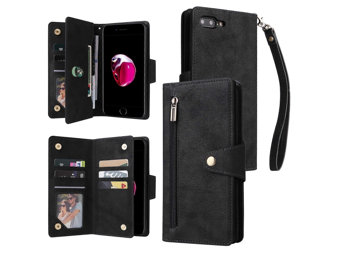 Lurelia Capa Iphone 7/8 Plus Couro Preto