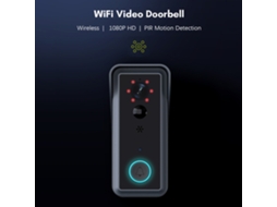Campainha de Porta com Câmera Wi-Fi Primerox 1080p Visão Noturna Detecção Tuya