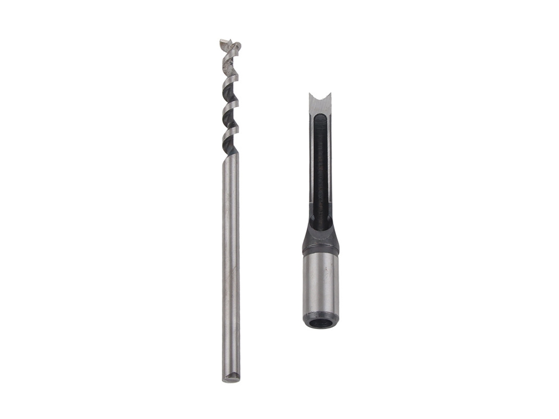 Broca helicoidal quadrada para ferramentas de marcenaria, haste redonda universal de 1/2" (12,7 mm)