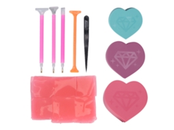 Kit De Ferramentas Para Pintura De Diamantes Diy Com Pratos E Canetas De Broca