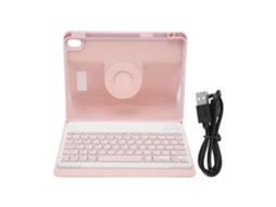 Capa Para Teclado De Tablet, Capa Removível E Giratória Para Teclado Sem Fio Bluetooth Para Air4/air5 De 10,9 Polegadas, Rosa Ly Ebike