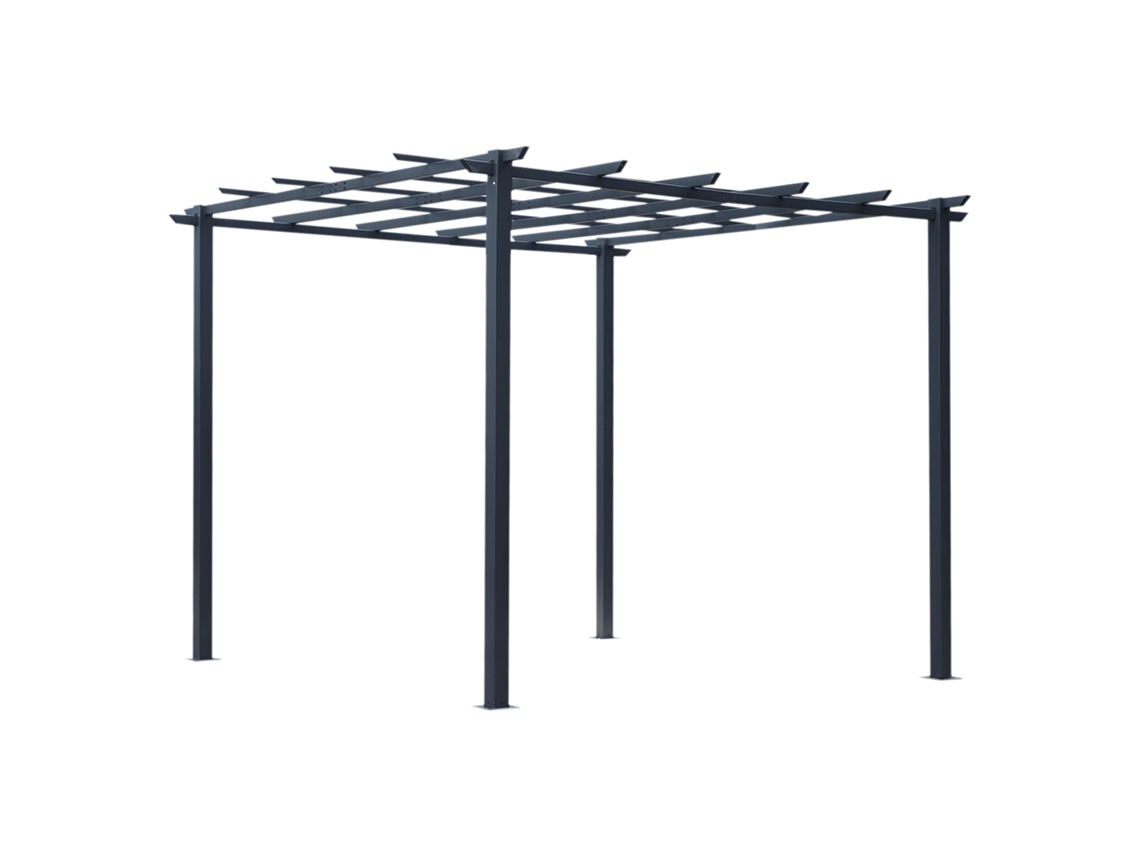 Tenda/gazebo MDUG 6x3m com Paredes Laterais, Portas e Janelas Removíveis (branco)