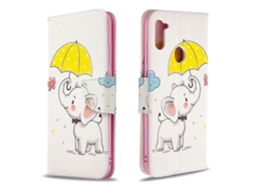 Capa De Couro Com Aba Horizontal E Desenho Colorido, Com Suporte, Compartimentos Para Cartões E Carteira Para Galaxy A11.