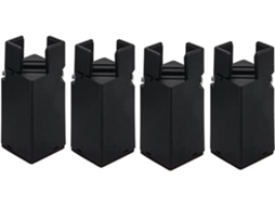 Ftvogue Conjunto de 4 Elevadores Móveis 15cm 6-Polegadas, Risers de Sofá em Plástico Resistente com Base Gotejadora