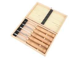 Laxiscreed Kit De Ferramentas Para Torno De Madeira Com Lâminas De Aço De Alta Velocidade E Cabos De Madeira